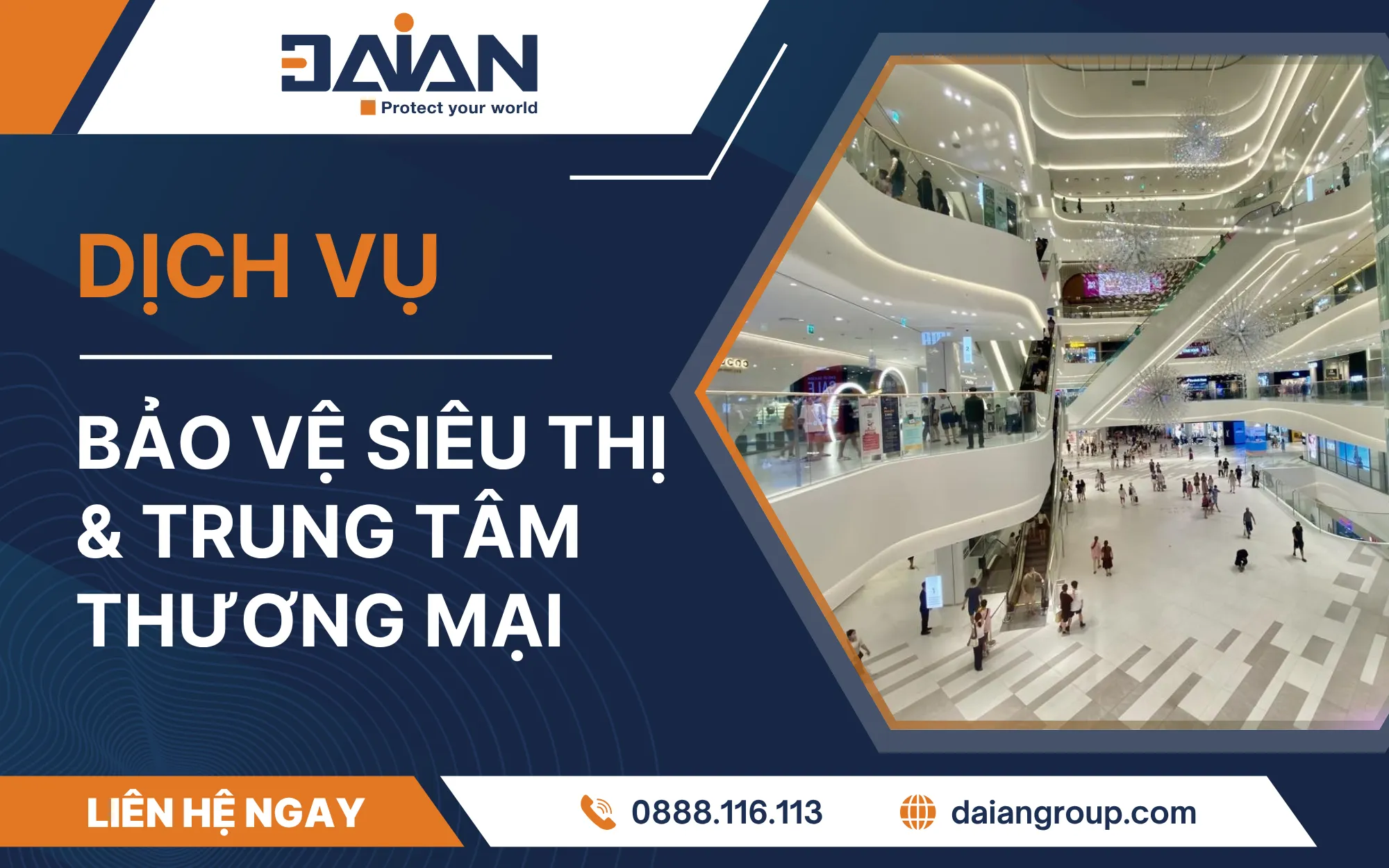 Dịch vụ bảo vệ siêu thị & trung tâm thương mại
