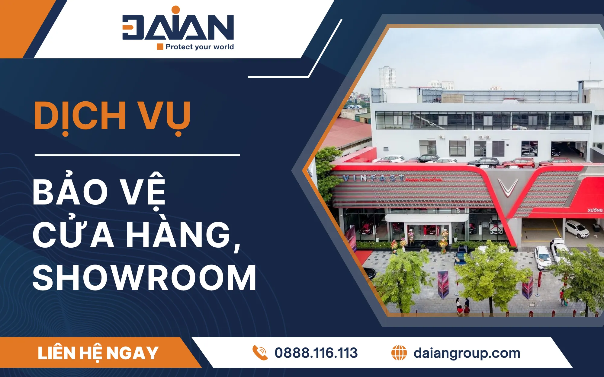 Dịch vụ bảo vệ cửa hàng, showroom