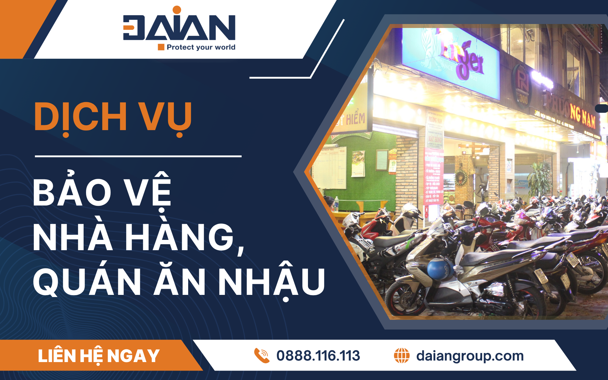 Dịch vụ bảo vệ nhà hàng, quán ăn nhậu