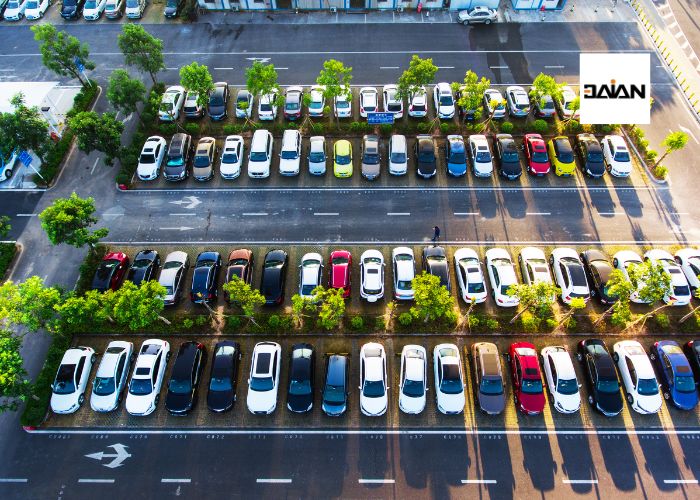 Tiêu chuẩn thiết kế bãi đỗ xe ngoài trời về mặt bằng