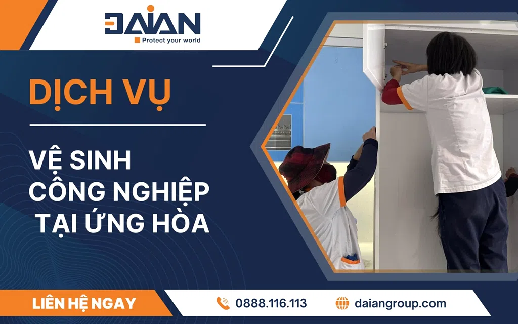 Dịch vụ vệ sinh công nghiệp tại Ứng Hòa Uy Tín