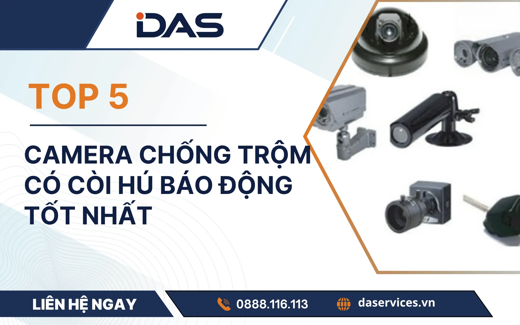 Top 5 camera chống trộm có còi hú báo động tốt nhất