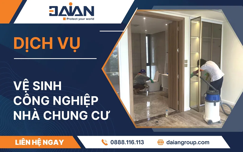 Vệ sinh công nghiệp nhà chung cư chuyên nghiệp 2026