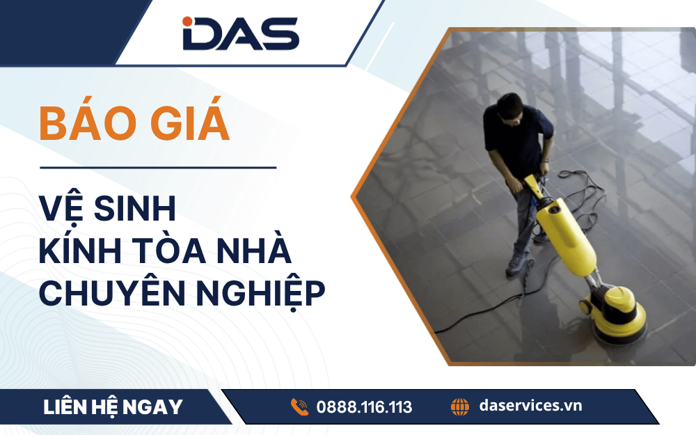 Dịch vụ vệ sinh kính tòa nhà chuyên nghiệp